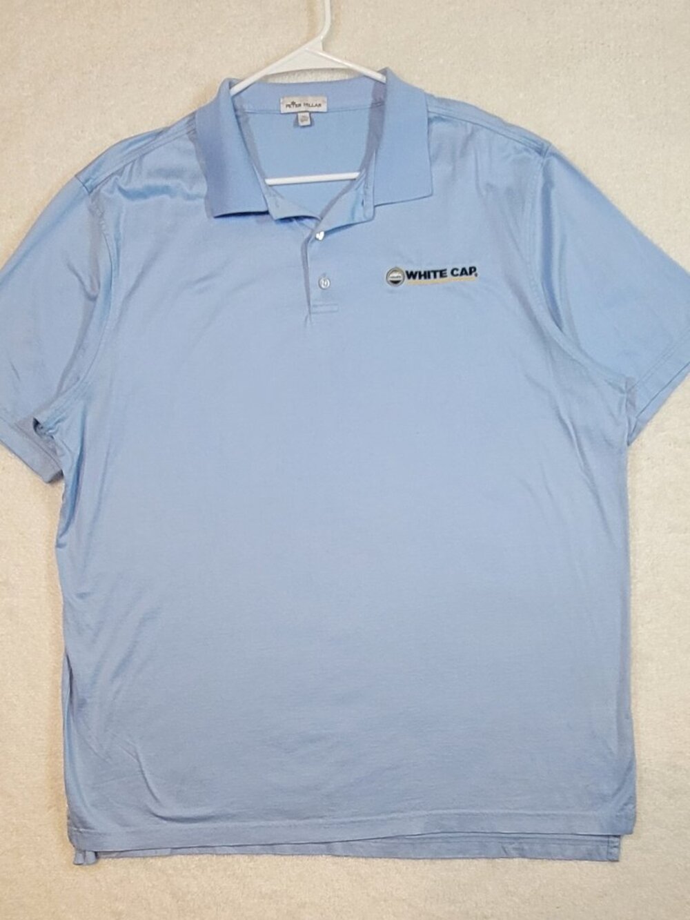 Peter Millar Polo Shirt Men’s Blue Performance Short Sleeve Golf